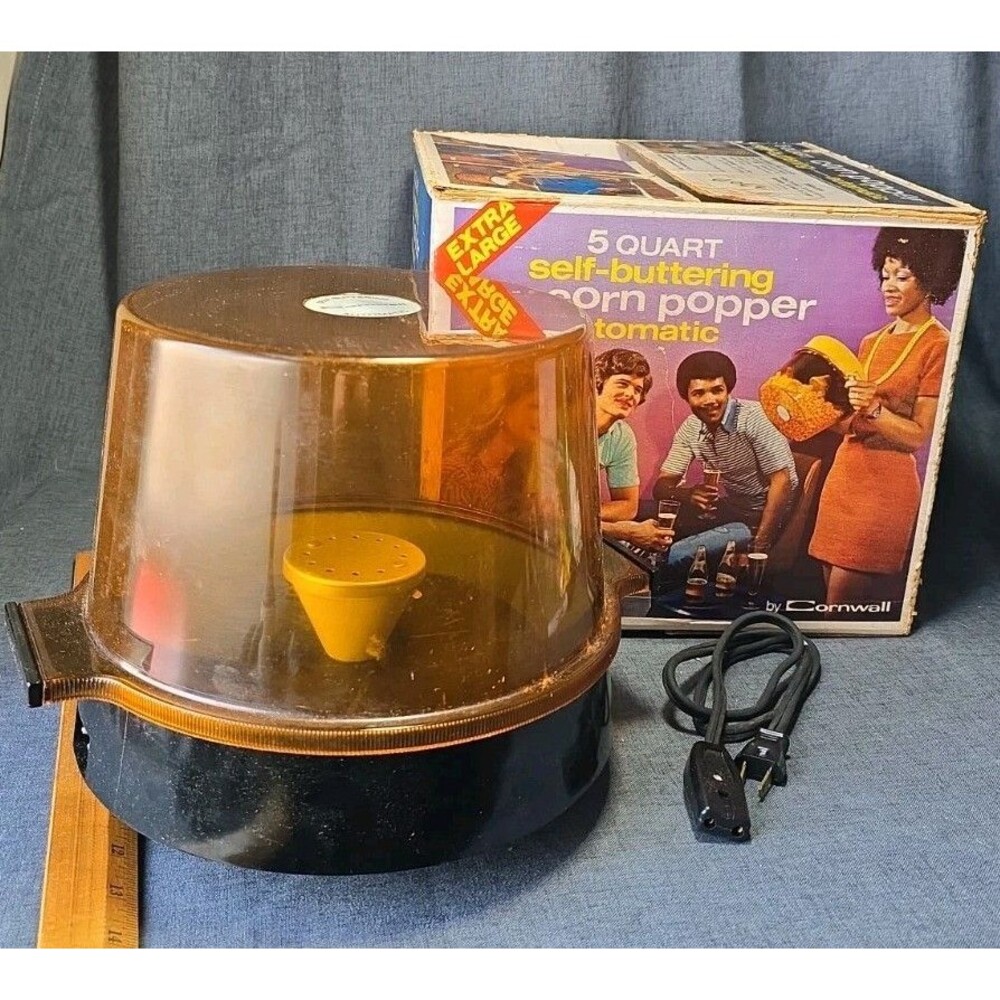 Vintage Hamilton Beach Scovill Butter Up Electric Popcorn Popper UNTESTED